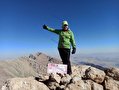 صعود بانوی کوهنورد لنده ای به قله قلات بزی ارتفاعات دنا/تصاویر