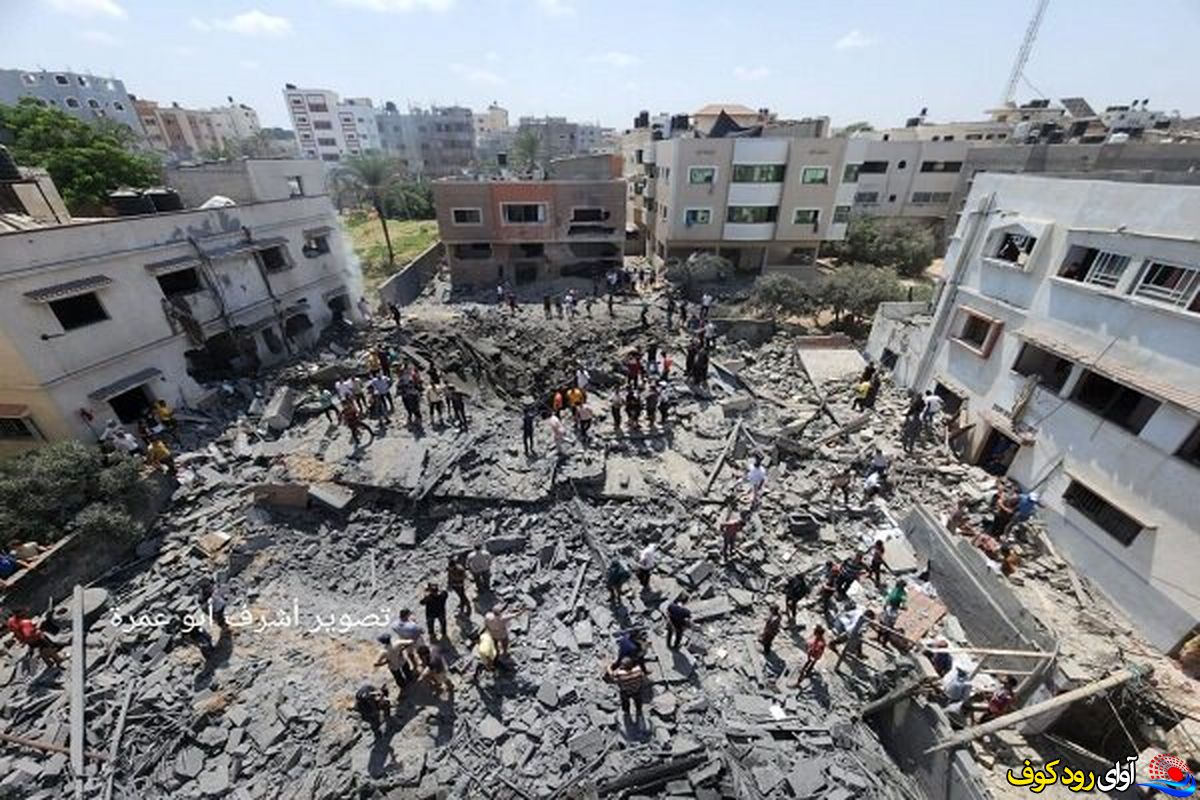 تصویری تکان دهنده از جنایات رژیم آپارتاید اسرائیل در غزه