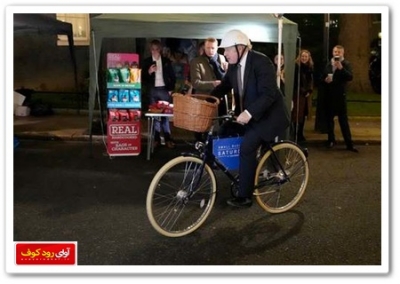 دوچرخه سواری آقای نخست وزیر در بازار لندن +عکس