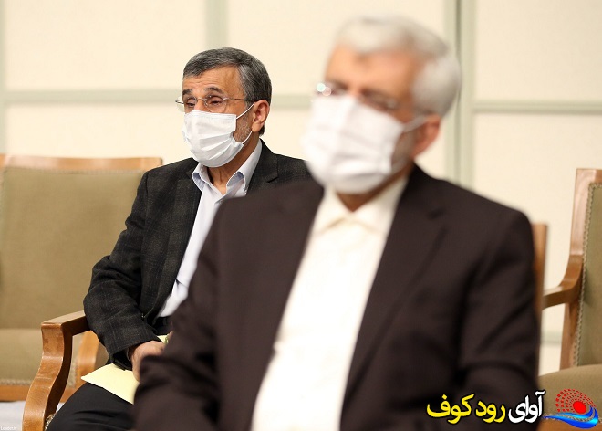 حضور احمدی نژاد در دیدار با رهبر انقلاب